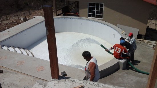 First water in pool